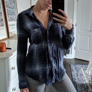 BDG plaid buttondown